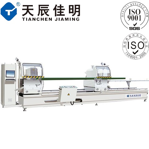 工業鋁型材加工設備任意角數控雙頭精密切割鋸LJB2B-CNC-500X5000 6000 鋁合金門窗設備廠家選擇